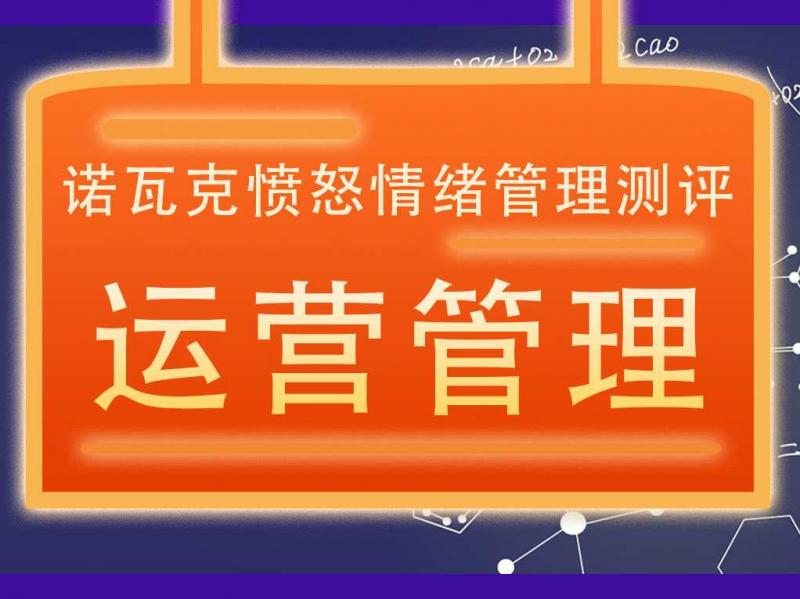 【运营管理】诺瓦克愤怒情绪管理测评（HR测评工具）